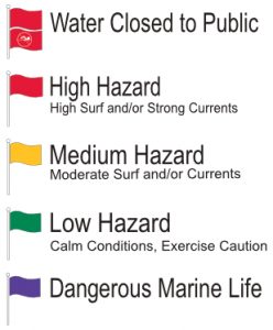 beach flag warnings